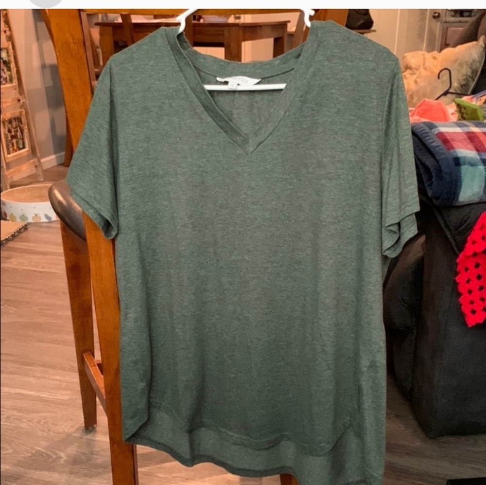 Amaryllis Womens Green Short Sleeve Relaxed Top. Sz Xlg!